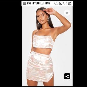 Pretty Little Thing Pink print two piece
